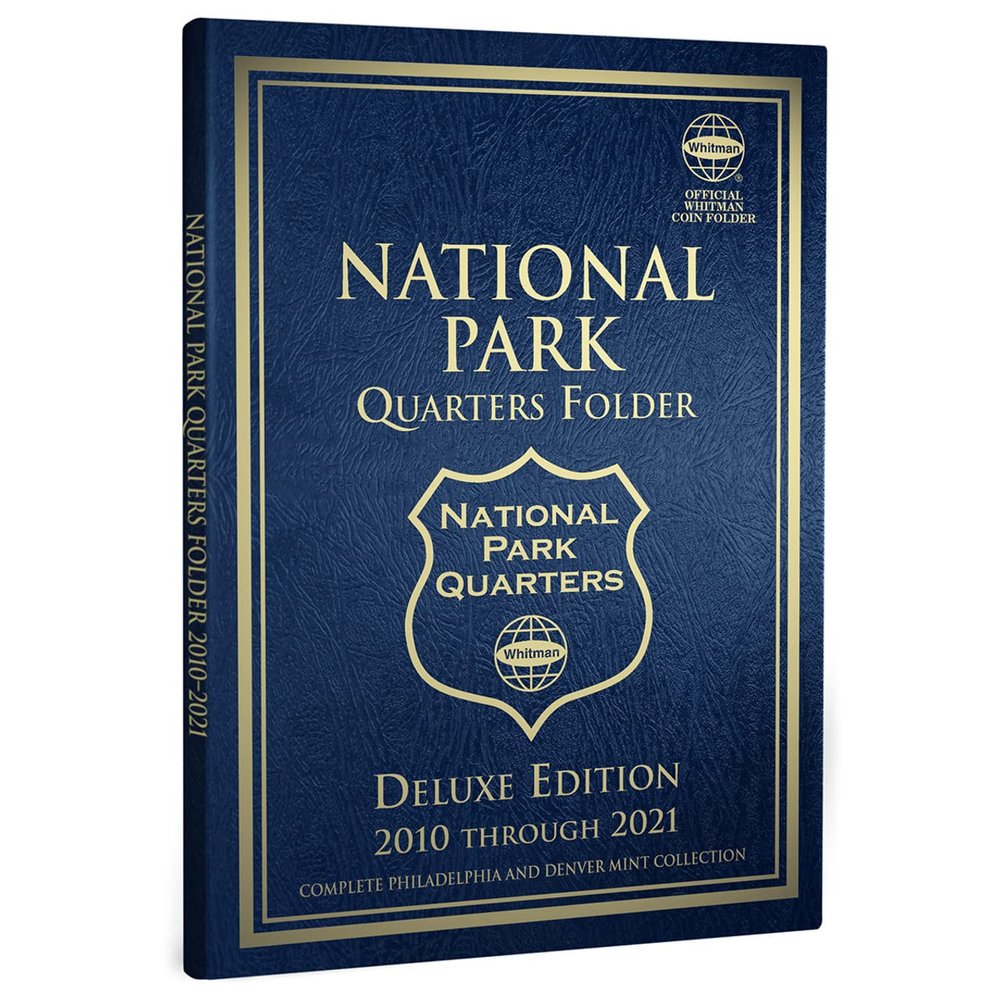 Whitman US Washington National Parks Quarter Coin Deluxe Edition Folder Full Series P & D 2010 2021#28752