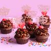 24Pcs Happy Valentine's Day Cupcake Toppers with Heart Glitter Sweet Love Theme Cupcake Picks Valentine's Day Cake Decorations for Valentine's Day Theme Birthday Party Supplies Pink view 4