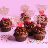 24Pcs Happy Valentine's Day Cupcake Toppers with Heart Rose Gold Glitter Sweet Love Theme Cupcake Picks Valentine's Day Cake Decorations for Valentine's Day Theme Birthday Party Supplies view 4