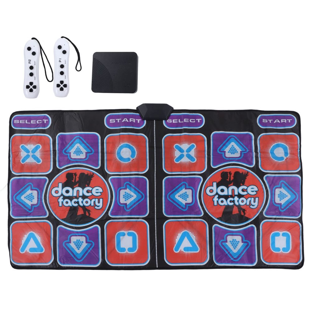 Dance Pad for Adult Kids, Electronic Dance Mat for TV, Music Double Dance Pad with Handle, for Early Education, Exercise, Yoga Dancing