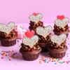 24Pcs Valentines Day Heart Cupcake Toppers Rose Gold Valentines Day Cupcake Picks Decorations for Valentine's Day Theme Wedding Engagement Bridal Shower Birthday Party Cake Decorations Supplies view 3