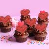 24Pcs Valentines Day Heart Cupcake Toppers Red Valentines Day Cupcake Picks Decorations for Valentine's Day Theme Wedding Engagement Bridal Shower Birthday Party Cake Decorations Supplies view 3