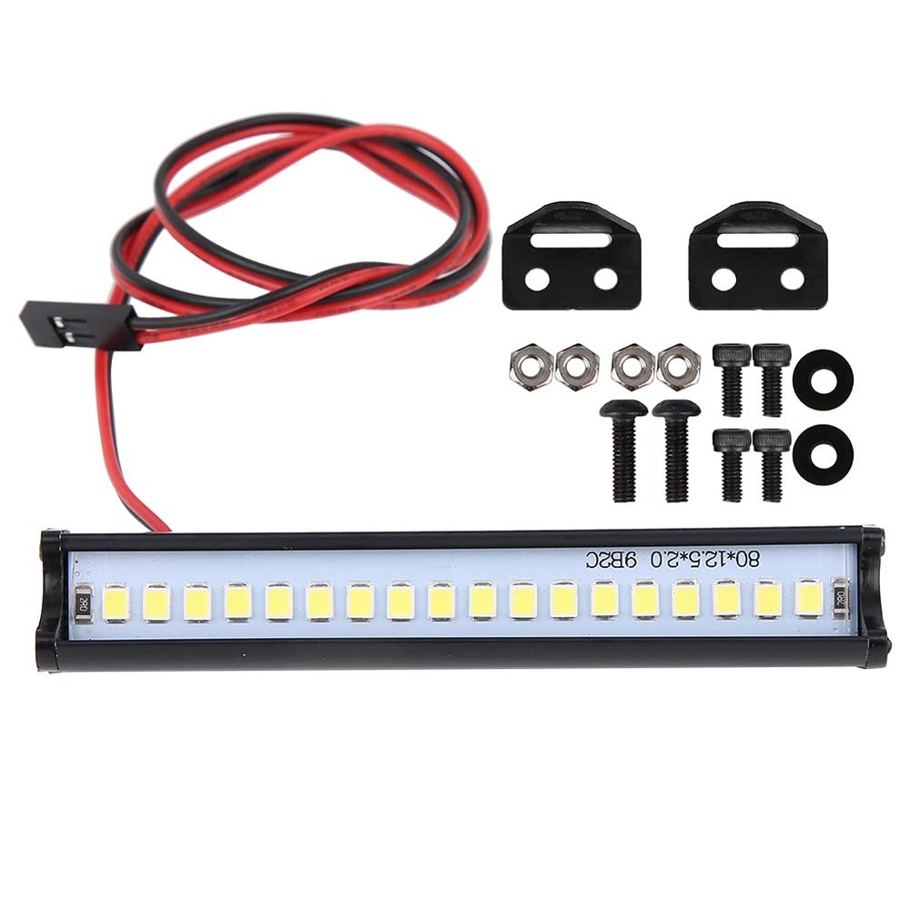 Ejoyous RC Light Bar, Car LED Roof Lamp Light Bar RC Crawler Accessories Fit for SCX10 1/10 RC Car Truck