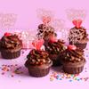 24Pcs Happy Galentines Day Cupcake Toppers Pink Glitter Sweet Love Valentine Cupcake Picks for Valentine's Day Theme Birthday Party Cake Decorations Supplies view 4