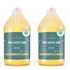 WHOLENATURALS Pure Castile Soap Liquid Unscented, EWG Verified & Certified Palm Oil Free-1 gallon (64oz x2 bottles) Natural, Mild & Gentle Non-gmo & Vegan-Organic Body Wash, Laundry & Baby Soap view 1
