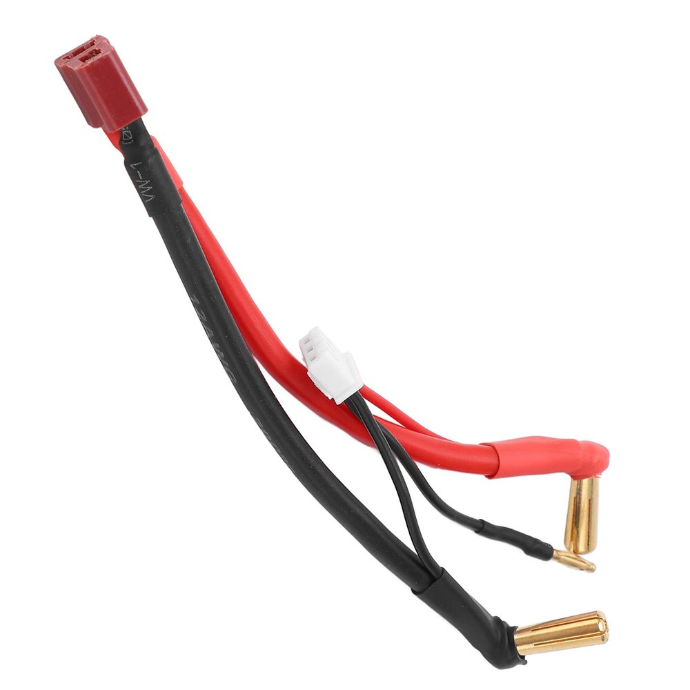 SUNGOOYUE RC Car Cable,RC Car T Plug Female to 90 4MM Banana Plug Male Cable with 2mm RC Line for 2S 7.4V Lithium Battery