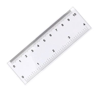 JUIYU Microscope Accessories Kit 10/30/60/100/150cm Transparent Soft Ruler 30CM(R Angle) Straightedge Scale 0.1mm/0.5mm Measuring Calibration Card Microscope Slides (Color : 100CM (Scale 0.5mm))