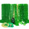EOBOH 144PCS St Patricks Day Necklace Beads, 11 Kinds of St Patricks Beads, Metallic Irish Shamrock Beer Mug Coins Pendants Accessories, St Patricks Necklaces Bulk for Parade Party Supplies Favors view 1