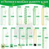 EOBOH 144PCS St Patricks Day Necklace Beads, 11 Kinds of St Patricks Beads, Metallic Irish Shamrock Beer Mug Coins Pendants Accessories, St Patricks Necklaces Bulk for Parade Party Supplies Favors view 2