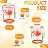 Libima 12 Pcs Head Hoop Basketball Party Game Set Portable Adjustable Basket Net Headband with Balls for Birthday Carnival Office Indoor Outdoor Activity(Orange) view 2
