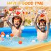 Libima 12 Pcs Head Hoop Basketball Party Game Set Portable Adjustable Basket Net Headband with Balls for Birthday Carnival Office Indoor Outdoor Activity(Orange) view 4