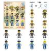 Picasso Toys Magnetic Action Figures Character Law Enforcement for Construction Building Block Tiles Toy Set Magnet Expansion Variety Pack Educational STEM Learning Kit Pretend Playset PTA12 view 3
