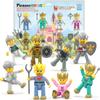Picasso Toys Magnetic Action Figures Medieval King and Knights Character for Building Blocks Tiles Construction Toddler Toy Set Magnets Expansion Pack Educational STEM Pretend Playset PTA13 view 1