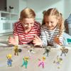 Picasso Toys Magnetic Action Figures Medieval King and Knights Character for Building Blocks Tiles Construction Toddler Toy Set Magnets Expansion Pack Educational STEM Pretend Playset PTA13 view 2