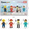 Picasso Toys Magnetic Character Action Figures 4 Piece Astronaut for Building Block Tile Toddler Toy Set Magnet Expansion Pack Age 3 and up Educational STEM Learning Pretend Playset Construction PTA17 view 3