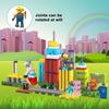 Picasso Toys Magnetic Character Action Figures 4 Piece Astronaut for Building Block Tile Toddler Toy Set Magnet Expansion Pack Age 3 and up Educational STEM Learning Pretend Playset Construction PTA17 view 4