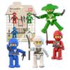 PicassoTiles Ninja Action Characters for Magnetic Tiles Building Block Toy Sets Accessory Add On Kit for Magnet Tile Playsets for Toddlers Boys Girls Ages 3+ Pretend Play STEM Educational Toys PTA14 view 1
