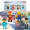 PicassoTiles Magnetic Tiles Action Figures 4 Piece City Characters for Magnet Tile Building Blocks Accessory Add On Pack Construction Block Set Toddler Toy Educational Learning Kit Age 3 and up PTA18 view 1