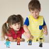 PicassoTiles Magnetic Tiles Action Figures 4 Piece City Characters for Magnet Tile Building Blocks Accessory Add On Pack Construction Block Set Toddler Toy Educational Learning Kit Age 3 and up PTA18 view 2