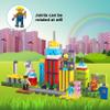 PicassoTiles Magnetic Tiles Action Figures 4 Piece City Characters for Magnet Tile Building Blocks Accessory Add On Pack Construction Block Set Toddler Toy Educational Learning Kit Age 3 and up PTA18 view 4
