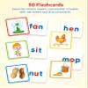 Coogam CVC Sight Words Magnetic Letters Flashcards, Short Vowel Spelling Game, Preschool Kids Learning Supplies, Montessori Educational Writing Reading Toy Gift for 3 4 5 Years Old view 3