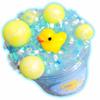 Bubble Bath Bingsu Slime for Kids Ages 8+  Crunchy Clear Scented Slime with Duck Charm & Glitter  Handmade 4oz Stress Relief Sensory Toy  Hoshimi Slimes view 2