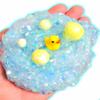 Bubble Bath Bingsu Slime for Kids Ages 8+  Crunchy Clear Scented Slime with Duck Charm & Glitter  Handmade 4oz Stress Relief Sensory Toy  Hoshimi Slimes view 3