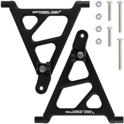 HobbyMarking Aluminum Front Lower Arms Set for Tamiya CW-01 Chassis Lunch Box/Grasshopper/Hornet RC Car Upgrades Parts