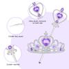 Vicloon Princess Dress Up Accessories, 2PCS Princess Crown and Wands for Little Girls, Jewelry Toy Gifts for Toddler Girls Christmas Party Cosplay Set for 3+ Years Old view 4