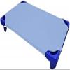 Preschool Cot Sheets Toddler Daycare/Pre-School Cot Sheet Corner Elastic Loops Cot Bed Fitted Sheet/Children's Naptime Cot Sheet- Light Blue Solid- 23" W X 47" L - Pack of 14 view 1