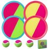 Bufeeaye Beach Games, Outdoor Toys for Kids Ages 4-8, Toss and Catch Ball Set, with 4 Paddles 3 Balls, and 1 Storage Bag, Beach Toys Easter Gifts for Kids view 1