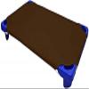 Preschool Cot Sheets Toddler Daycare/Pre-School Cot Sheet Corner Elastic Loops Cot Bed Fitted Sheet/Children's Naptime Cot Sheet- Chocolate Solid- 23" W X 47" L - Pack of 18 view 1