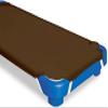 Preschool Cot Sheets Toddler Daycare/Pre-School Cot Sheet Corner Elastic Loops Cot Bed Fitted Sheet/Children's Naptime Cot Sheet- Chocolate Solid- 23" W X 47" L - Pack of 18 view 3