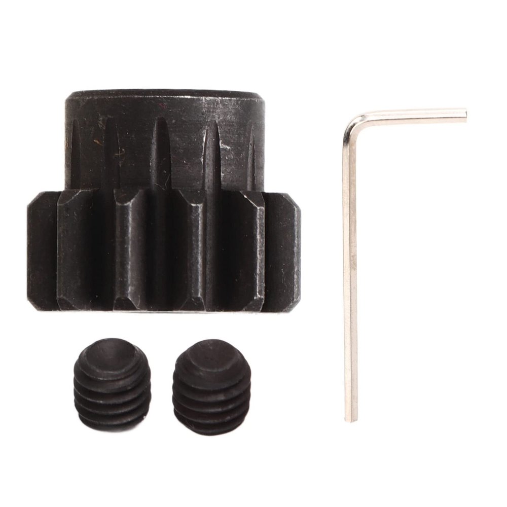12T RC Motor Pinion Gear,RC Car Steel Motor Gears Replacement Accessories ARA311052BL