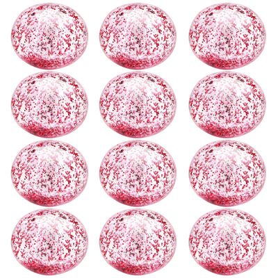 12 Pack Inflatable Beach Balls Bulk 16" Pink Glitters Pool Toys Balls for Pool, Beach, Summer Pool Party - Swimming Pool Game Water Beach Toys Kid Party Favor Decorations Summer Blow Up Beach Ball