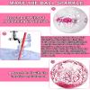 12 Pack Inflatable Beach Balls Bulk 16" Pink Glitters Pool Toys Balls for Pool, Beach, Summer Pool Party - Swimming Pool Game Water Beach Toys Kid Party Favor Decorations Summer Blow Up Beach Ball view 3