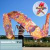 LXLZYXSF Dragon Dance Ribbon Backyard Flinging Streamer Peacocks Style Flowy Spinning & Shaking Poi, 8 10 Meters, Outdoor Park Garden Lawn (Size : 8m/26ft Long) view 2