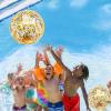 12 Pack Inflatable Beach Balls Bulk 16" Glitters Pool Toys Balls for Pool, Beach, Summer Pool Party - Swimming Pool Game Water Beach Toys Christmas Party Favor Decoration Summer Blow Up Beach Ball view 2
