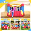 Causeair Inflatable Bounce House with GFCI Blower,12 ft L x 9 ft W,Basketball Hoop,Dart Ball Game,Durable PVC Coated Bounce Area,Jumping Bouncy Castle with Slide view 2
