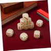 NUOBESTY 10 Pcs Luminous Glow Dot Light up Large Glowing Glow Color Board Games Dices Tower Mini Acrylic Game Supplies view 3