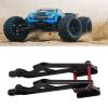Metal Rear Wing Mount Set, RC Rear Wing Mount Set Remote Control Car Upgrade Accessory for Arrma Kraton 1/8 Model (Black Red) Arrma Kraton view 2