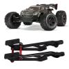 Metal Rear Wing Mount Set, RC Rear Wing Mount Set Remote Control Car Upgrade Accessory for Arrma Kraton 1/8 Model (Black Red) Arrma Kraton view 3