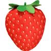 Kisangel Stuffed Plush Strawberry Pillow, 13.77 inch Cute Bedding Throw Pillow Soft Fruits Birthday Cushion Seat Items, Red view 1