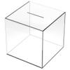 Acrylic Adults Unopenable Birthday: Clear Piggy Bank, Acrylic Money Saving Box for Adults Kids Cube Change Jar Money Saver Fund Box Desktop Storage Box for Home Office, 5.9Inches view 1