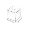 Acrylic Adults Unopenable Birthday: Clear Piggy Bank, Acrylic Money Saving Box for Adults Kids Cube Change Jar Money Saver Fund Box Desktop Storage Box for Home Office, 5.9Inches view 2
