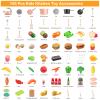 Zero Zoo 105Pcs Kids Kitchen Toy Accessories, Toddler Pretend BBQ Camping Cooking Playset, Play Pots, Pans, Utensils Cookware Toys, Play Food Set, Vegetables, Learning Gift for Girls Boys view 2