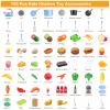 Zero Zoo 105Pcs Kids Kitchen Toy Accessories, Toddler Pretend BBQ Camping Cooking Playset, Play Pots, Pans, Utensils Cookware Toys, Play Food Set, Vegetables, Learning Gift for Girls Boys view 2