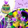 12 Mini Mardi Gras Masks, Small Feather Eye Masks for Women - Bulk Pack for Mardi Gras Decorations & Party Costumes (Purple) view 4