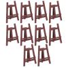 Miniature Easel Small Easels For Display Mini Easel Card Display Stand Card Stand Black Easel, Dollhouse Easel Sturdy Pinewood 10Pcs for 1:12 1:6 Scale view 1