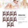 Miniature Easel Small Easels For Display Mini Easel Card Display Stand Card Stand Black Easel, Dollhouse Easel Sturdy Pinewood 10Pcs for 1:12 1:6 Scale view 3